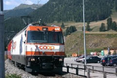 RhB (Rhätische Bahn), Samedan 15. July 2003